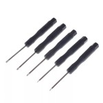 Screwdriver kit for repair and disassemble, telephones, electronics and others, 5 in 1, black color